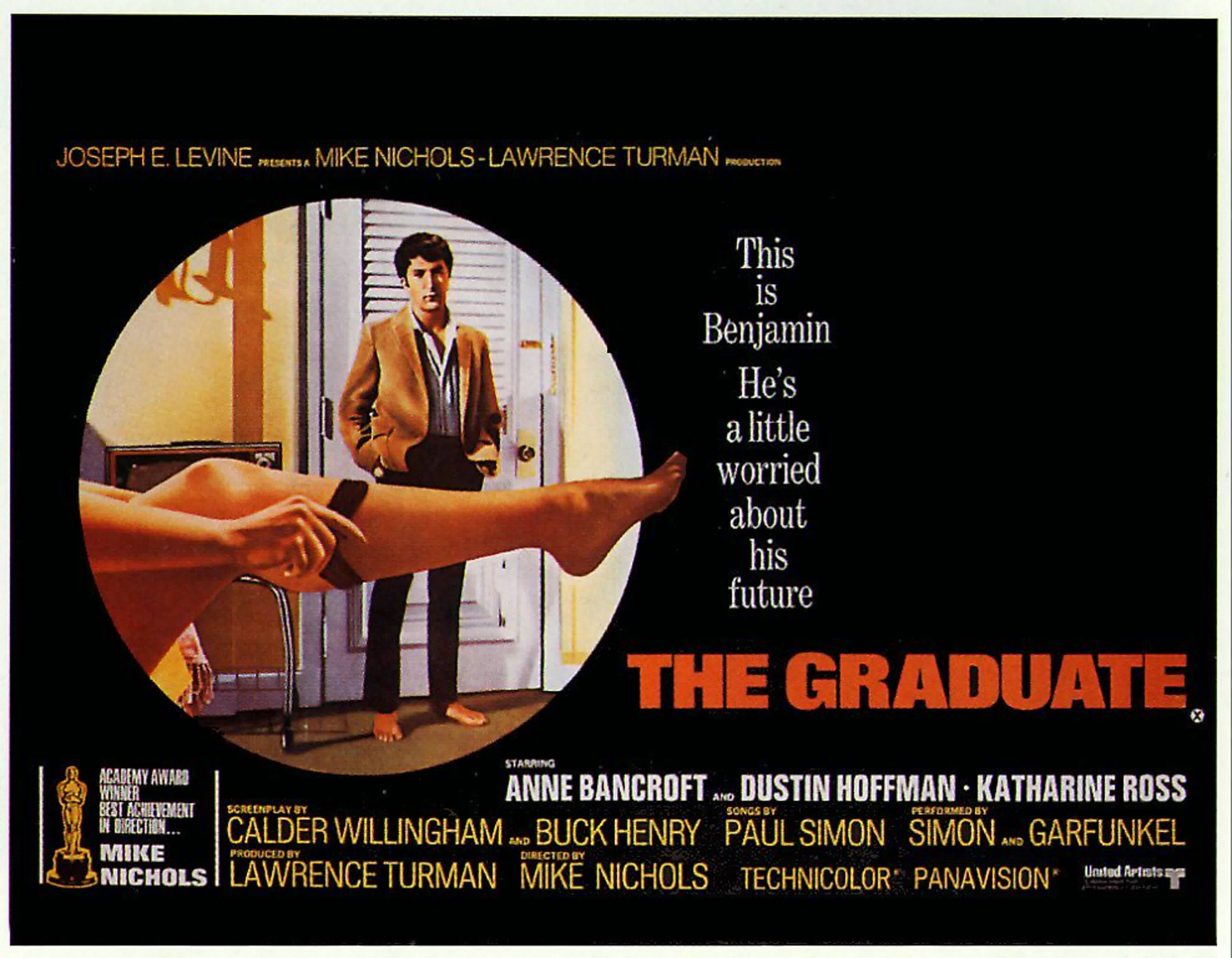 The graduate (1967) dustin hoffman, anne bancroft, katharine ross