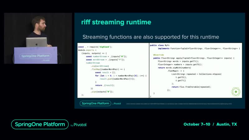 From monolith to riff functions