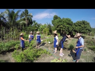 Thai secret garden tour, in the district of pa phai, san sai, chiang mai, thailand january 9, 2017