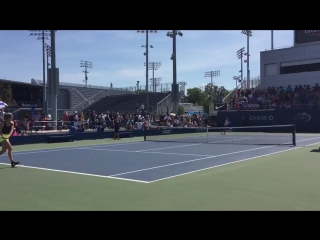 #geniebouchard and #madison keys #nikecourt #usopen2016 🇺🇸