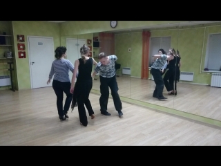 Сальса с двумя партнёршами, 02 03