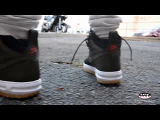 Nike lunar force 1 duckboot olive shoe review and on feet review #cgkicks