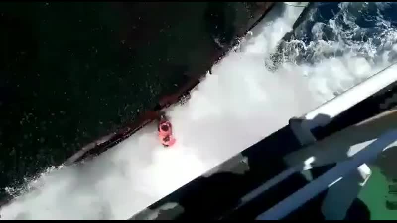 Towing rope broke; ship crew was installing a new rope cold sweat cold sweat cold sweat cold sweat cold sweat cold sweat