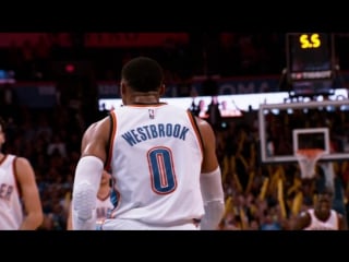 Russell westbrook's insane lefty dunk in super slow motion!