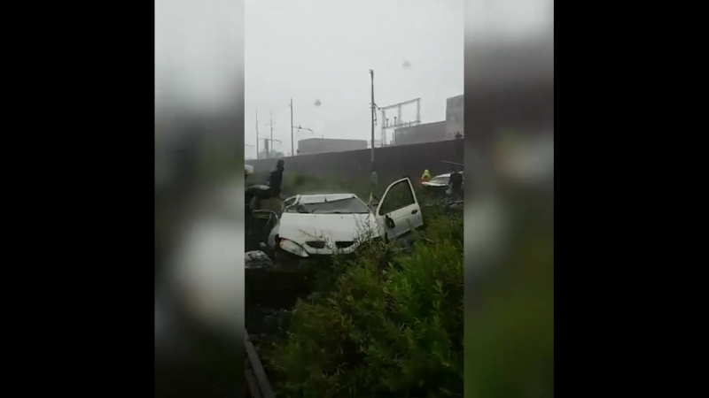 Автомобильный мост обрушился в итальянской генуе
