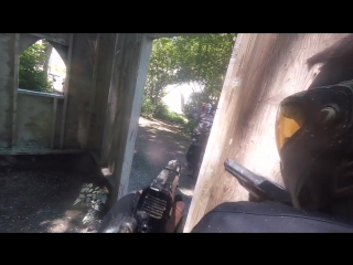 Overrun and surrounded with just a pistol paintball magfed domination