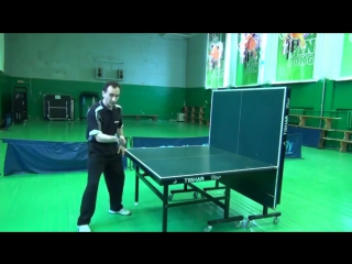 Уроки настольного тенниса часть 3 толчок (table tennis lesson 3) mp4