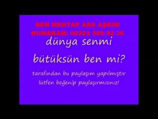 Ara beni̇ aşkim 00322 588 92 36