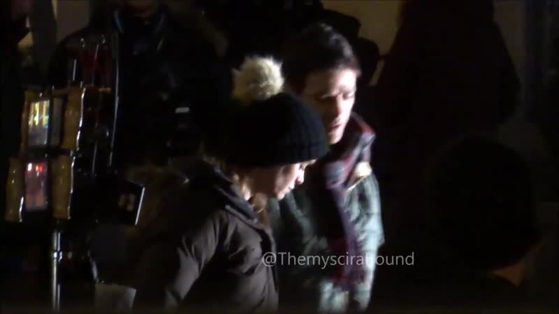 Даниель панабэйкер и грант гастин на съёмках 5х18 "флэша"