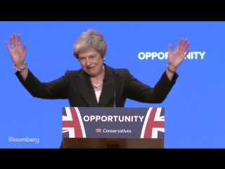 Theresa may jigs at tory conference to abbas `dancing queen