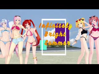 Miku, luka, zhizi, neru, teto (vocaloid) mmd gogobebe