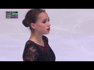 Alina zagitova (rus) ladies short program internationaux de france 2019 #gpfigure