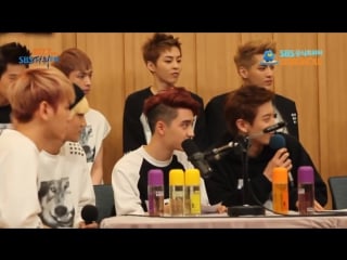 Chanyeol & kyungsoo doing grandad and grandson's voice