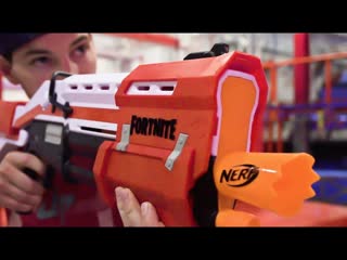 [dude perfect] nerf fortnite blasters battle | dude perfect