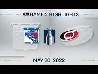 Nhl game 2 highlights rangers vs hurricanes may 20, 2022
