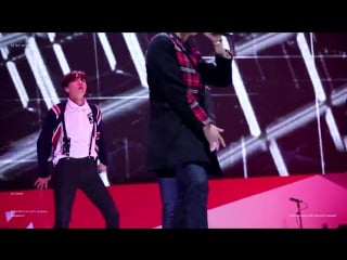 `fancam` 151229 bangtan молодые @ 2015 sbs awards festival