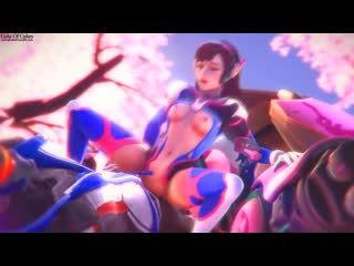 Hot babes from overwatch get fucked in this hentai music