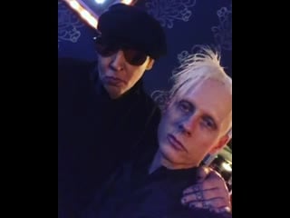 Marilyn manson and tim skold at new year's eve