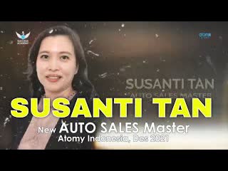 Susanti tan, new auto sales master, atomy indonesia, desember 2021