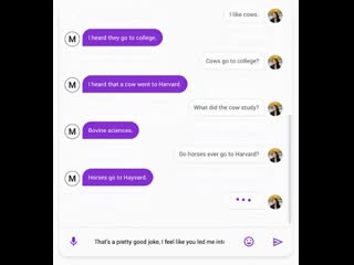 Чат бот meena от google ai