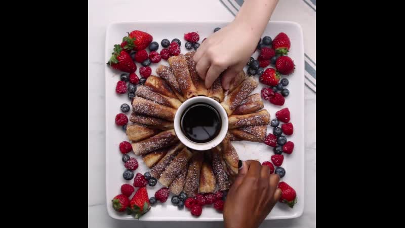 Blooming french toast, цветущий французский тост