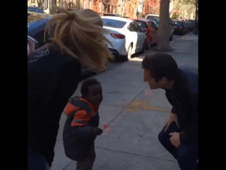 Jonathan groff cuttin' a rug (cuttin' a sidewalk?) with me and truman @talkstoop cat greenleaf