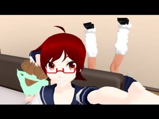 [yandere simulator] две подруги [mmd]