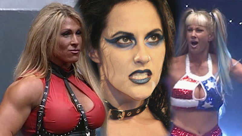 Женщины реслинга madusa, asya, торри уилсон, мисс хэнкок, даффни (daffney)