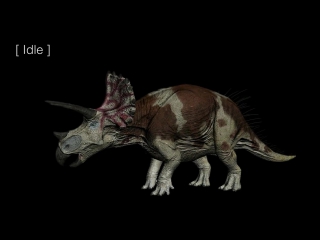 Triceratops animation