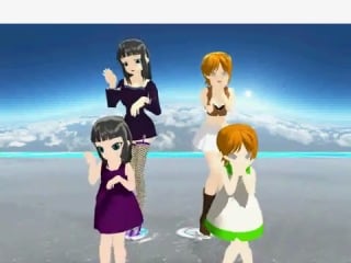 [mmd] matryoshka one piece nami, robin, chibis