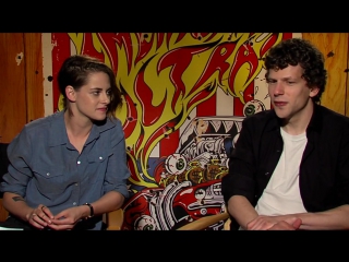 Screenslam american ultra kristen stewart & jesse eisenberg official movie interview