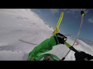 Bigdayz bernina superflight "one minute in the life of a snowkiter"