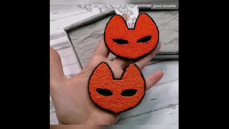 Брошь "лисичка"
