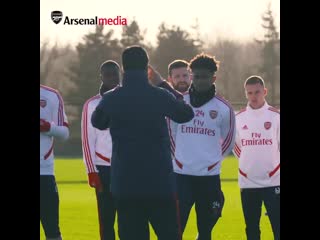 Four things ball teammate opponent space thats all that were going to be working on! watch @m8arteta lead todays sessio