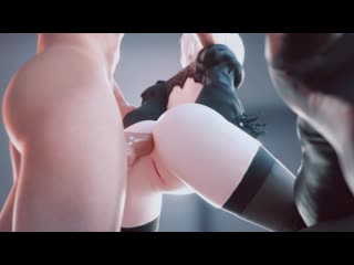 Nier automata 2b by idemi [ sfm nsfw 3d r34 blender hentai porn rule34 ]