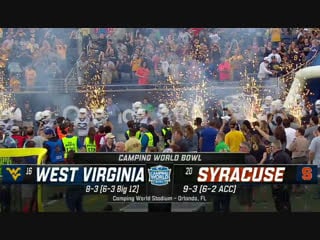 Ncaaf 2018 / camping world bowl / (16) west virginia mountaineers (20) syracuse orange / en