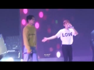 [hello beta] 170212 the exordium in hk lucky play boy artificial love (kaibaek moments♡)
