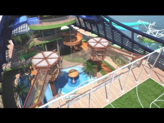 Msc seaside south beach pool and forest aquaventure on board