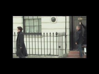 Behind the scenes on sherlock & setlock, with una stubbs talking about martin & benedict