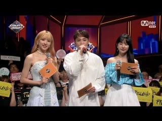 [mshow] 170608 special mc eunseo, seola, lee hong ki m!countdown @ eunseo, seola
