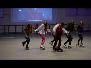 Roller family triller (dancing on roller skates)