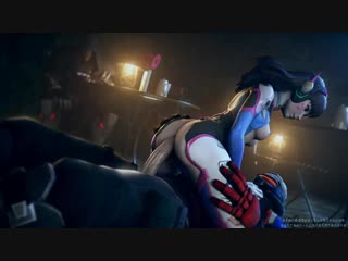 D va and soldier 76 overwatch animated hentai 3d cgi