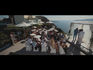  michael and petra magical wedding in santorini!