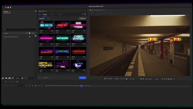 Backgrounds porn video – Cyberpunk titles lowerthirds and backgrounds