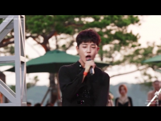 Fancam | 120817 | donghun (a c e) playing with fire @ pool party