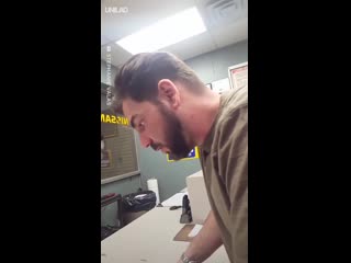 Guy finds out his wife is having triplets