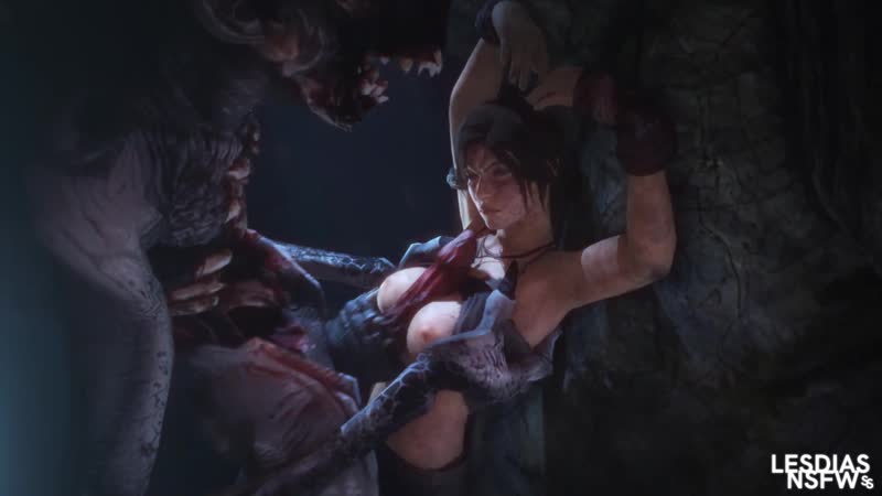 3d Monster Lara Croft - Lara croft x monster tittyfuck; paizuri; masturbation; 3d sex porno hentai;  [tomb raider]