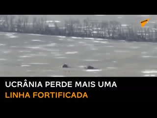 Tanques russos destroem linha fortificada ucraniana