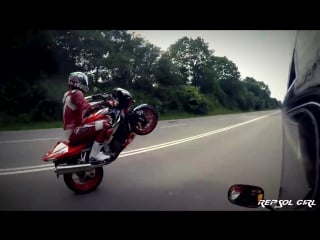 Stay on the bike repsol girl gopro4 + gimbal fy g4 girl riding wheelies cbr 600rr and zx10r