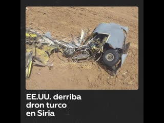 Un avión estadounidense derriba dron turco